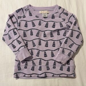 Kids Purple Long Sleeve Sweatshirt